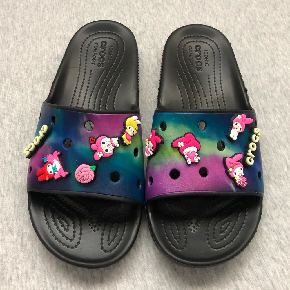 CROCS Classic Solarized Slide Multicolor Size: Men's 9 / Women's 11